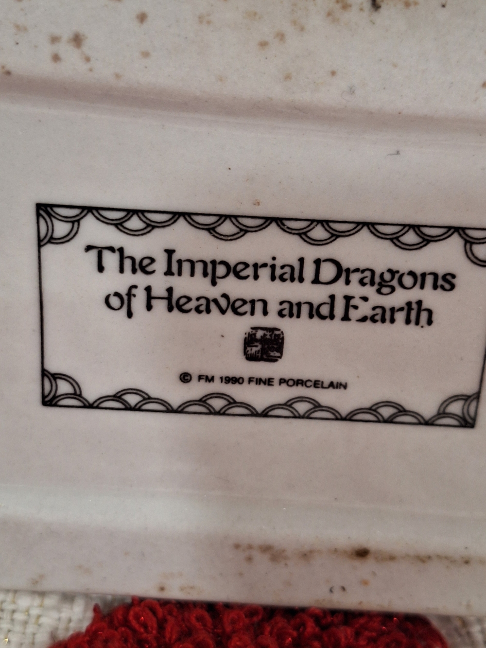 Imperial Dragons Of Heaven And Earth Porcelain Pair Of Candle Holders. - Picture 7 of 12